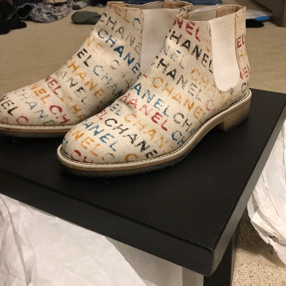 Original Chanel Multi-color short boots